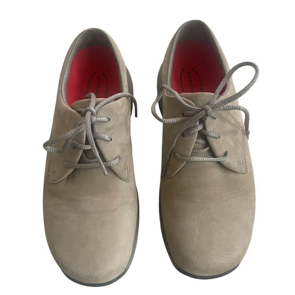 Merrell Tan Suede Leather Jungle Oxford Shoes Women’s Sz 6.5 Casual Tie Comfort